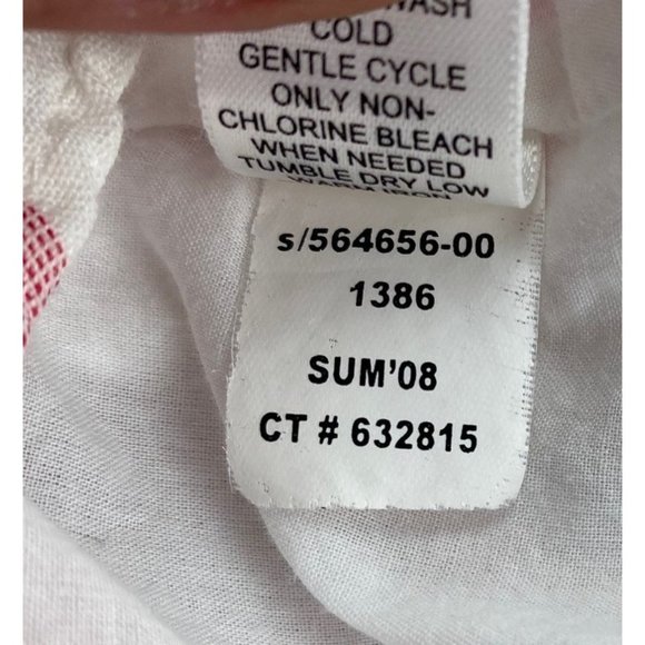 Banana Republic Women's Skirt White Strawbery Flared Bottom Eyelet Trim Size 4 - Picture 6 of 8